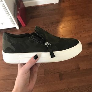 camo steve madden slip ons. worn once